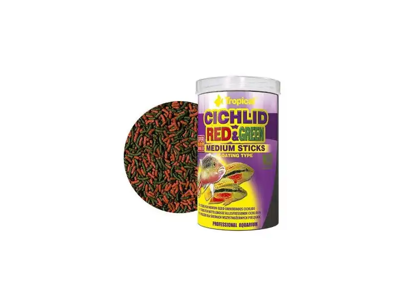Tropical - Cichlid Red&Green Medium Sticks