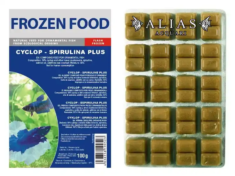 Cyclop Spirulina Plus Frozen blister da 100 g