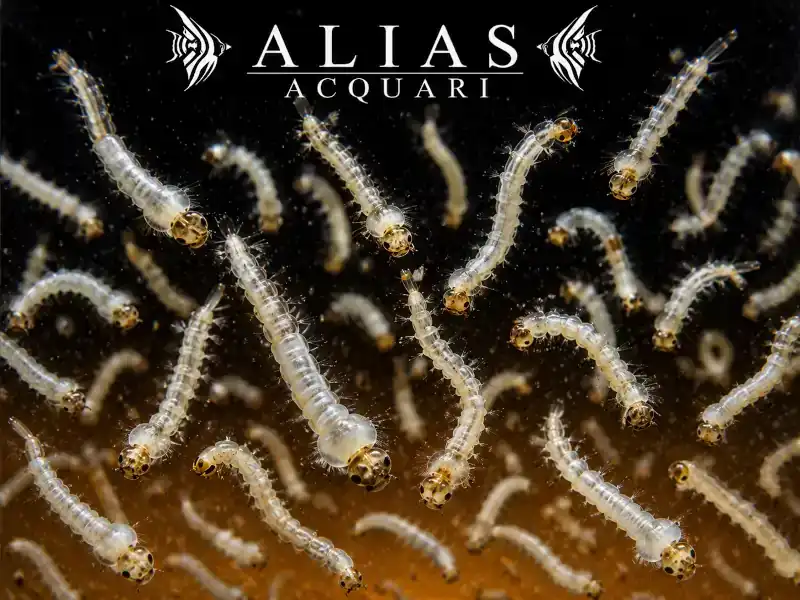 White Mosquito Larvae